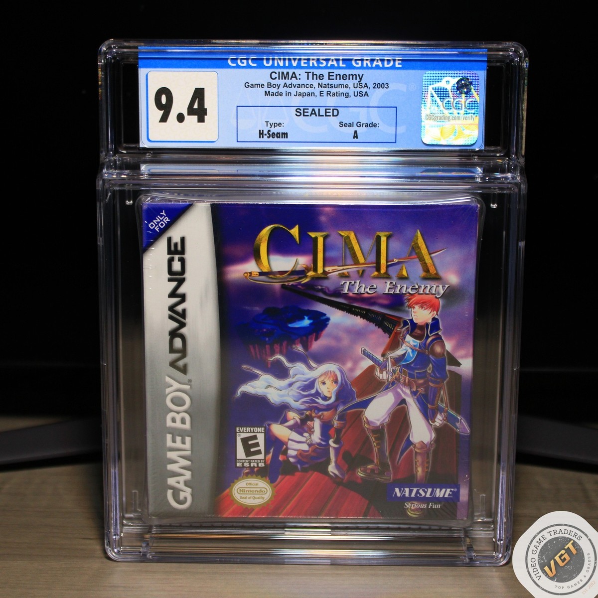 CGC 9.4 A - CIMA: The Enemy Game Boy Advance, GBA 2003 NEW! - RARE