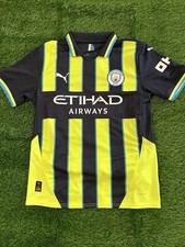 Manchester City 2024/25 Puma Erling Haaland Navy Away Replica Men  s Size M NWT