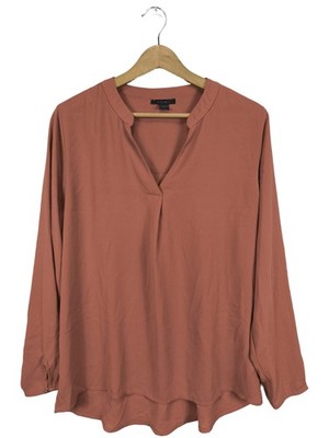 AMISU Langarm-Bluse Damen Bluse Gr. DE 38 hellorange Elegant