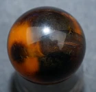 1-5/32" Marble Mad River Agate Vintage Hand Ground Bullseye  Mar665