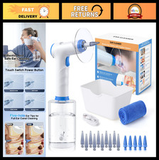 Electric Ear Wax Removal Kit with Light, 4 Pressure Modes, Safe Ear Irrigation,