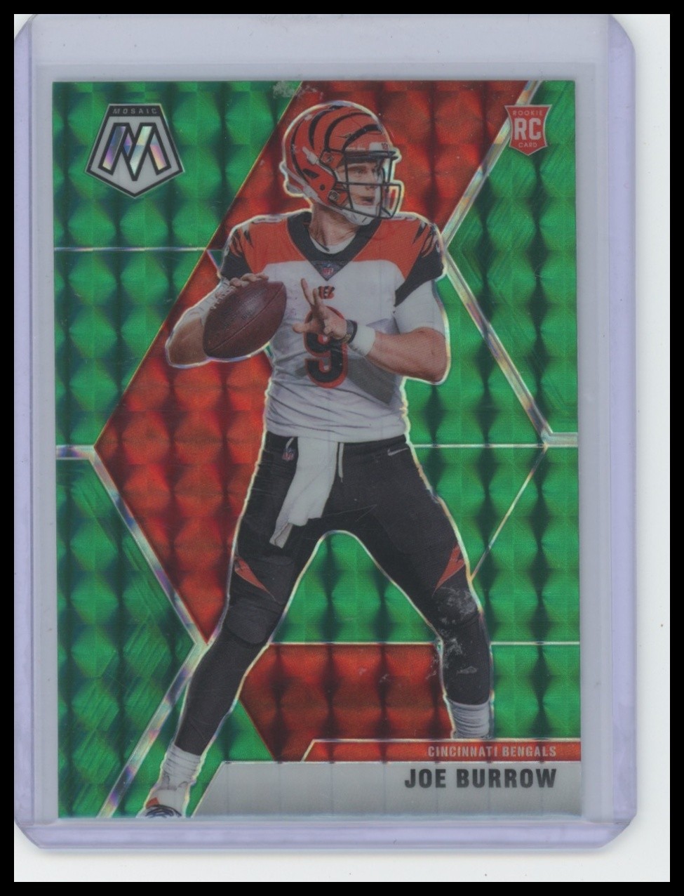 2020 Mosaic Joe Burrow Prizm Green RC Rookie #201 J1 Combined Shipping!