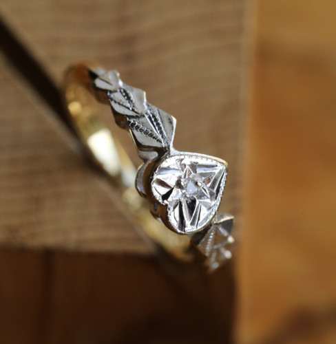 Platinum Solitaire Ring Diamond Heart