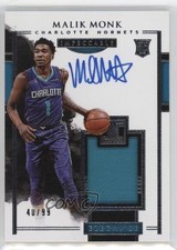 2017-18 Panini Impeccable Elegance Jersey 40/99 Malik Monk #139 Rookie Auto RC