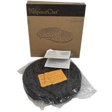 The Pampered Chef #1241 Microwave Chip Maker  Set of 2 New In Box