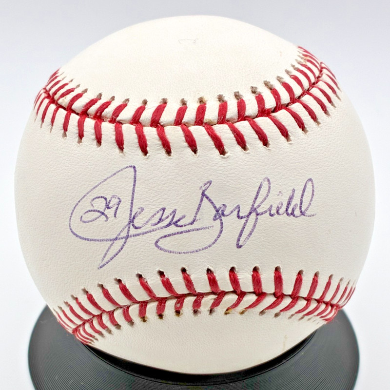 JESSE BARFIELD SIGNED BASEBALL - Rawlings OML (Tri Star) Toronto Blue Jays CBHOF