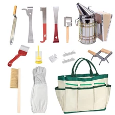 BeeCastle 14 Pcs Beekeeping Tools Starter Kit, Bee Keeping Supplies-All Bee H...
