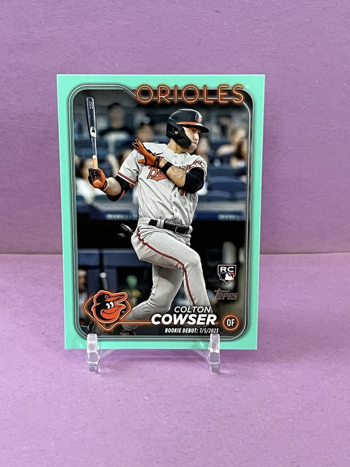 2024 Topps Update Series - Rookie Debut Colton Cowser #US72 (RC) Aqua