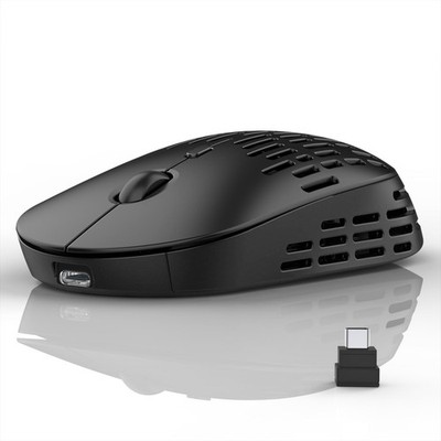 RAPIQUE Bluetooth Wireless Mouse - (BT+USB-C Receiver) Dual Mode, Matte Black 