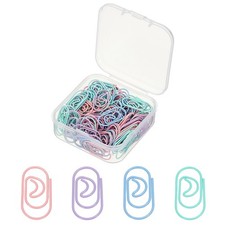 120 Pieces of Staples, 20mm Mini Anti-Rust Crescent Staples, 4 Colors