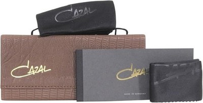 Cazal Legends Sunglasses Patterned Sun Glasses Case Semi Hard Brown NEW