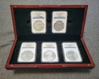 2011 25th Anniversary 5-Coin NGC Silver Eagle Set MS70/PF70 5 oz 999 Silver