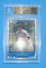 2007 Topps Bowman Draft Charlie Culberson BDPP52 X-Fractor /299 BGS 9.5 Rookie