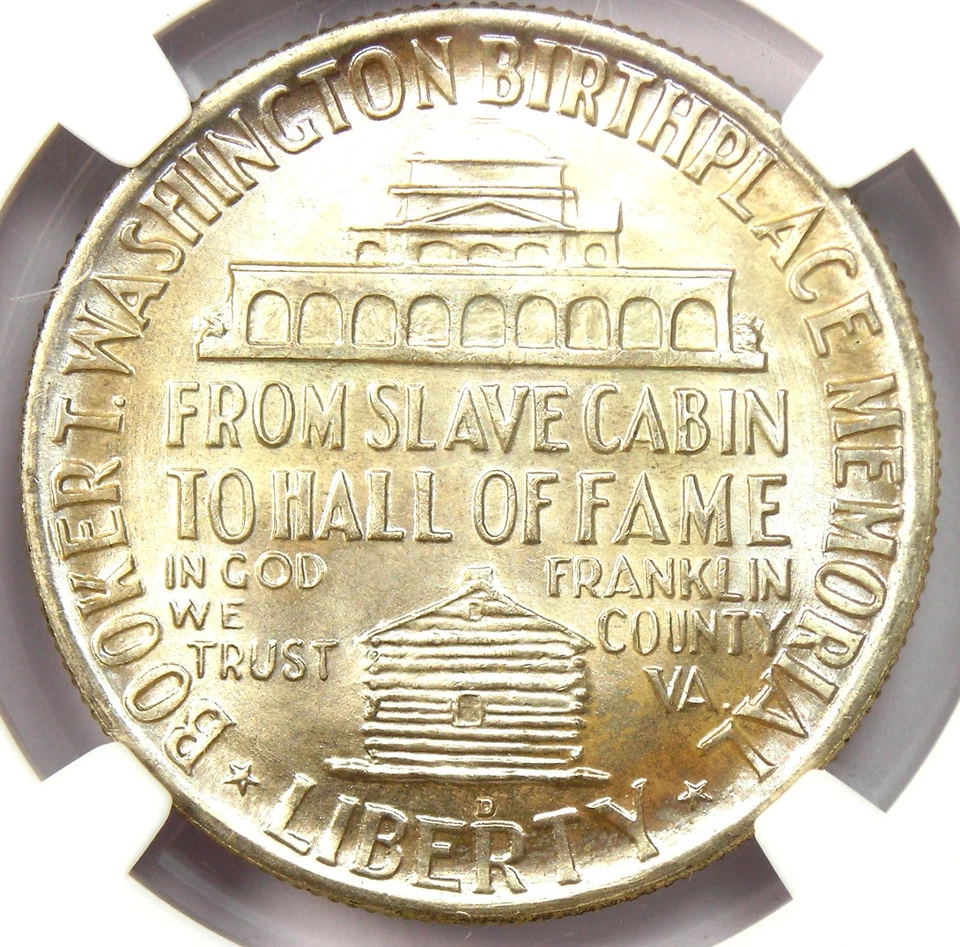 1950-D BTW Booker T Washington Half Dollar 50C - NGC MS67+ Plus - $9,250 Value - Image 4 of 4