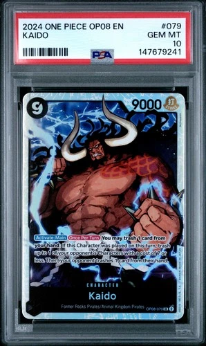 2024 ONE PIECE OP08-TWO LEGENDS #079 KAIDO PSA 10