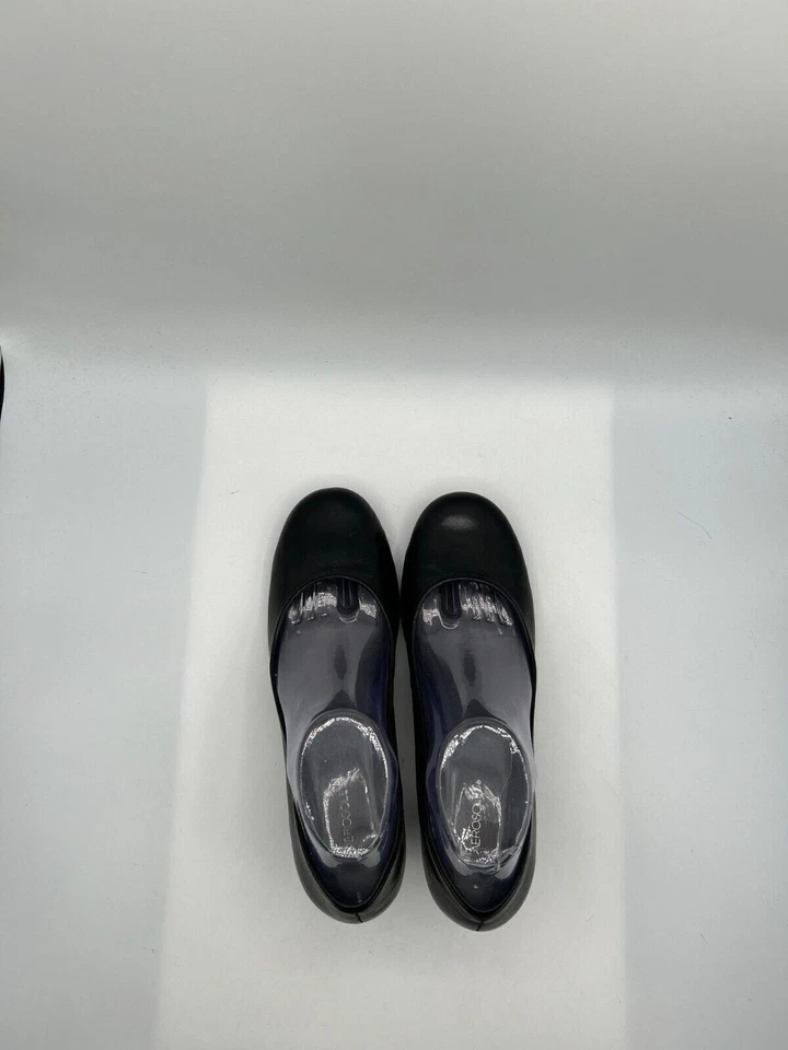 Aerosoles Kitten Heels Women's Sz 9.5 Black Leather Slip On Fabulous Pumps - Image 4 of 4