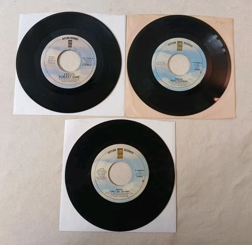 Eagles 45 RPM 7” Vinyl Record Lot Of 3 Records Already Gone Hotel California