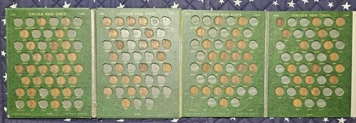 1909 - 1939 WHITMAN 9204 LINCOLN WHEAT CENTS ALBUM Duplicate Early Pages 91 Coin