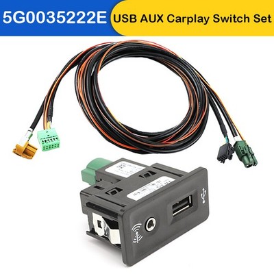 Kabelsatz Buchse Discover Media MIB MIB2 USB AUX Carplay Navi 5G0035222E für VW
