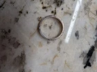 Vintage Mexico 925 Sterling Silver minimal Geometric Modernist Ring Band 7.75