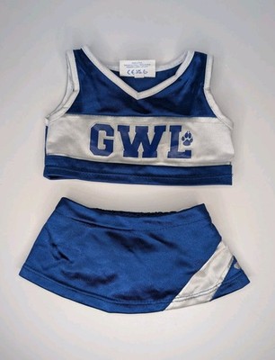 Build A Bear Blue/White Great Wolf Lodge Cheer Uniform 