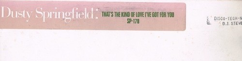 Dusty Springfield - That's The Kind Of Love I've Got For You (12", Promo) (Very - Picture 4 of 4