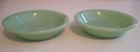2 VTG ANCHOR HOCKING JADITE FIRE KING 4.5" FRUIT DESSERT BOWLS RESTAURANT WARE
