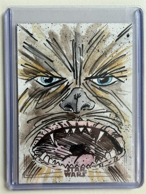 Topps Star Wars 2025 Smugglers Outpost /Sketch Card 1/1  - Chewbacca - C DUB