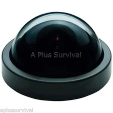 Dome Security Camera - Fake Dummy Security with Motion Detecting Red Light