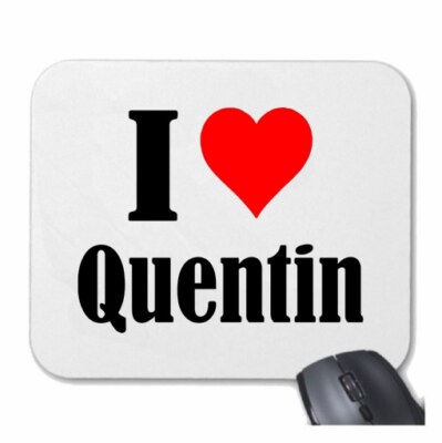 MOUSEPAD Mauspad I Love Quentin Ich Liebe Quentin