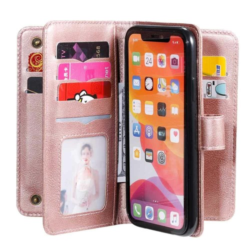 10 Card Holder Wallet Leather Case Cover For iPhone 11 Pro Max XS XR 6s 7 8 SE 2 - Picture 29 of 43