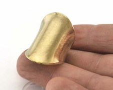 Ring Adjustable Tube Ring Raw brass Statement ring women rings 7US