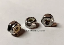 Stainless Steel Nylon Insert Lock Hex Nut UNC #8-32 QTY-100