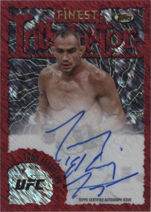 Carte UFC Topps Finest 2024 Rich Franklin Gold Shimmer Auto #39/39 - Intimidators