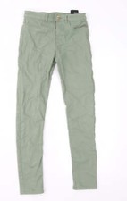 H&M Girls Green Cork Straight Jeans Size 11 Years Reg