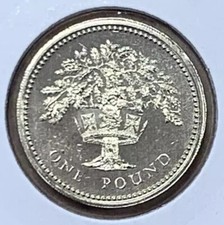 1992 Brilliant Uncirculated One Pound English Oak Tree £1 Coin UK BUNC UNC