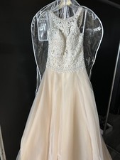 Madison James MJ352 gold iv. nude size 6 wedding dress 700