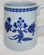 Spode Palace Garden Blue Floral 14 oz Tankard Mug W147 Top Carborundum Division