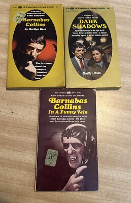 Dark Shadows 3 X PAPERBACK BOOK Lot Set Tv Show Horror