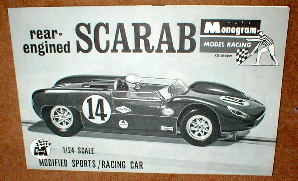 Monogram Scarab Rear Engine Model Racing 1965 Slot Car Info Sheet