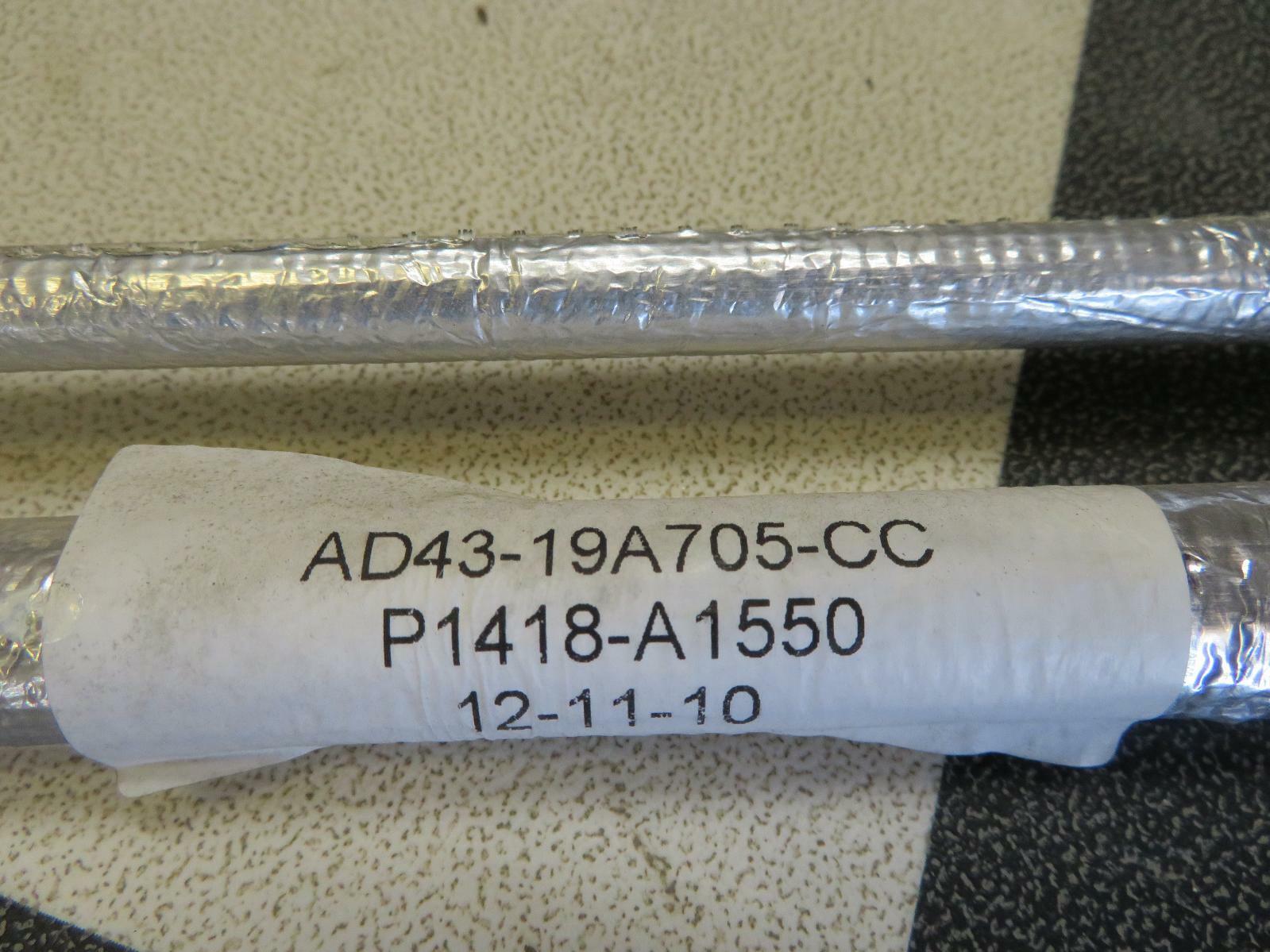 2012 ASTON MARTIN RAPIDE A/C Air Evaporator Outlet Hoses OEM AD43-19A705-CC