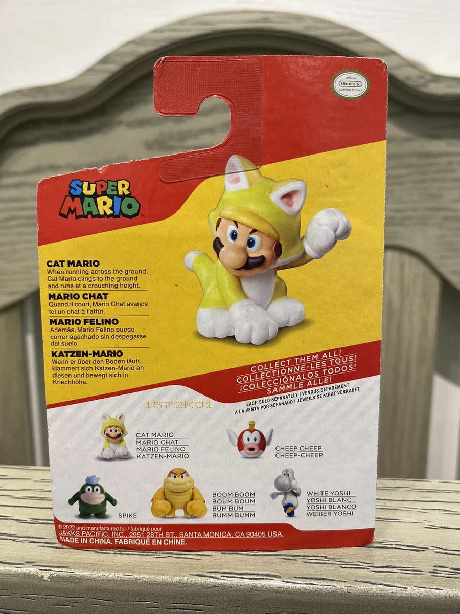  World of Nintendo 91424 2.5 Cat Mario Action Figure : Toys &  Games