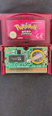 Neu Pokemon Rubin Nintendo Gameboy Advance Spiel, Original, Reflowed Pins zu sehr guter Zustand