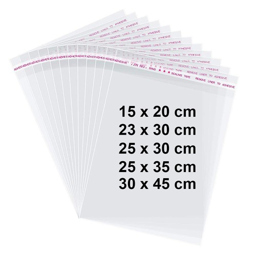 200 Sacs à Fond Plat En Polyéthylène – 180 X 300 Mm, Blanc, Pour Emballage, Nourriture, Petites Pièces, Ouverture/fermeture Facile