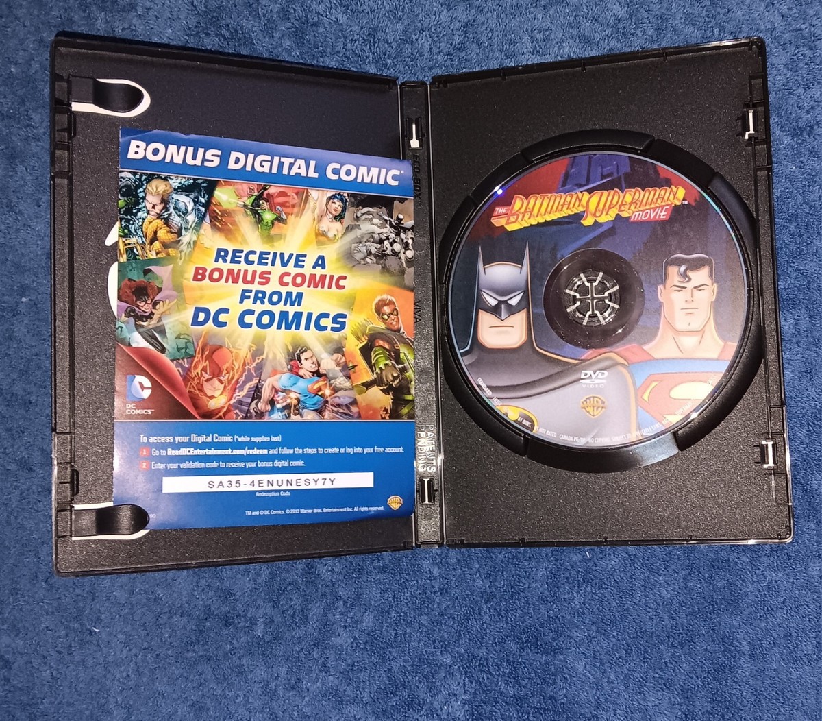 The Batman Superman Movie DVD 2010 Warner Bros Special Features DC