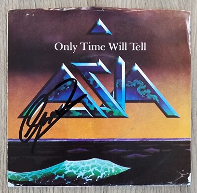 Geoff Downes Signed ASIA - Only Time Will Tell 7" Vinyl Record Yes