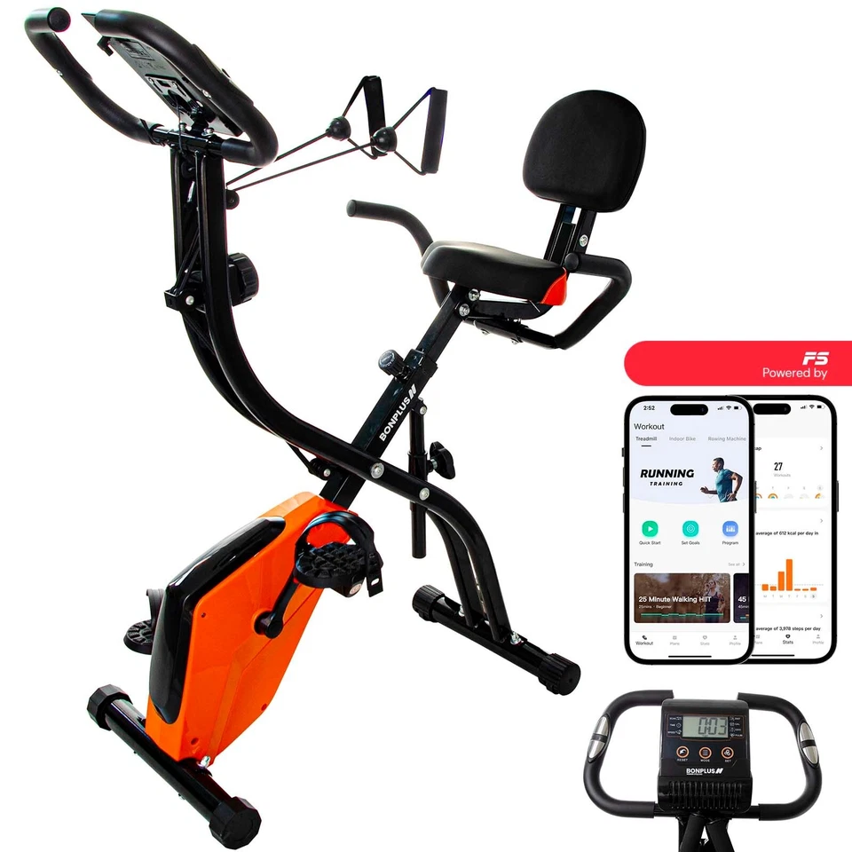 Bicicleta Estática Plegable, Bicicleta Magnética, 8 Niveles de Resistencia - Imagen 1 de 4
