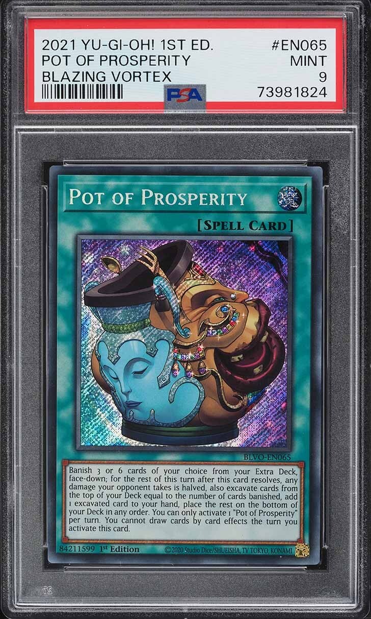 YuGiOh! TCG Pot of Prosperity Blazing Vortex BLVOEN065 1st Edition