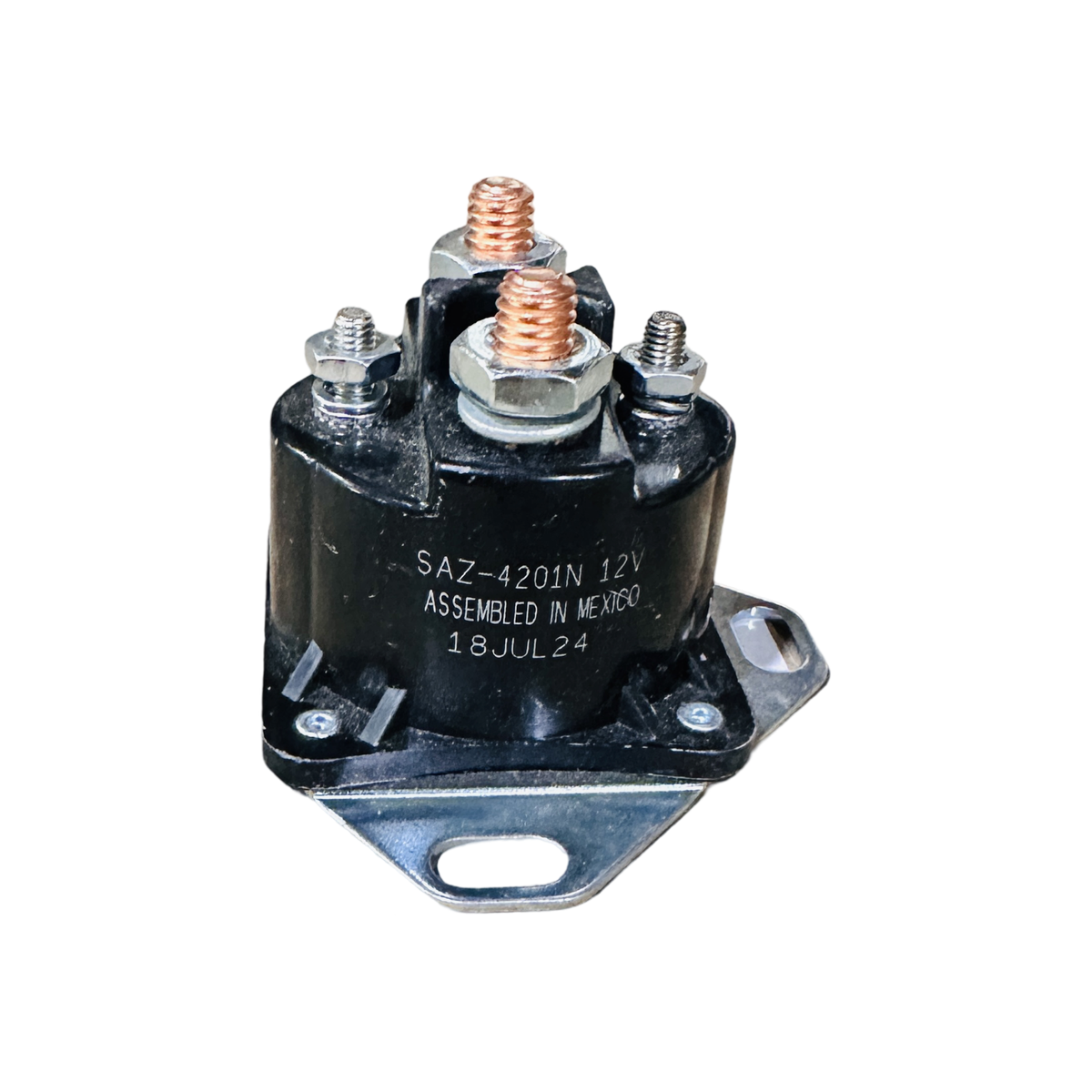 Genuine Dixie Chopper Starter Solenoid, Four Post for Zee 2 Lawn