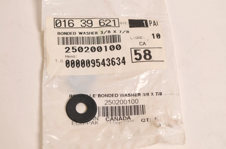 Genuine Ski Doo Washer,bonded MXz Summit GSX Renegade ++ | 250200100 - Image 2 of 3